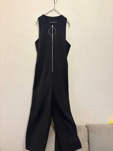 ZARA WOMAN 블랙 링 지퍼 블랙 점프수트