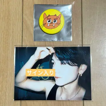 카메다 유신 브로마이드 캔뱃지 레지타비 오키나와 사인 포함