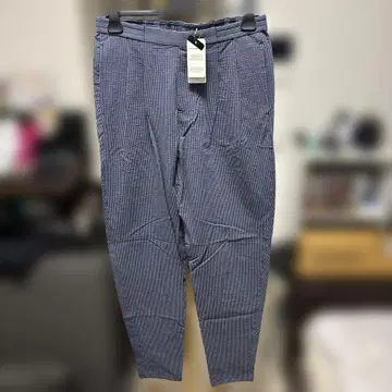 [미사용 새상품] EMPORIOARMANI 시어서커 이지 팬츠 네이비