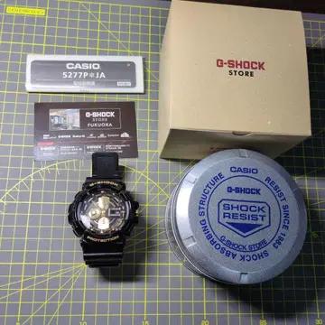 [ 캔, 상자, 사용 설명서 포함 ] CASIO G-SHOCK 블랙 골드