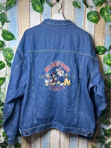 Disney Store 디즈니 데님 자켓 자수 디자인