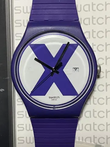 Swatch X-rated 복각 보라색