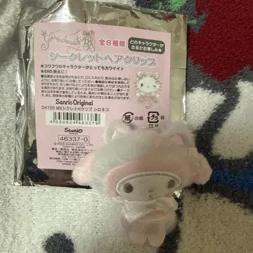 [ 새상품 ] Sanrio 시크릿 헤어 클립 흰 고양이