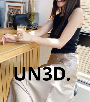 [ UN3D. ] 패드인 숏 탱크탑 블랙 택 포함 새상품