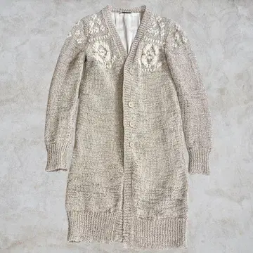 [컨디션 최상] 브루넬로쿠치넬리 모니엘 실크 롱 가디건 니트 XS