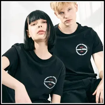 HILFIGER ROUNDLE TEE 블랙 XL 사이즈