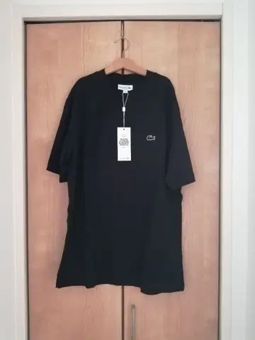 택 포함 새상품 LACOSTE 라코스테 포켓T 반팔 티셔츠 블랙