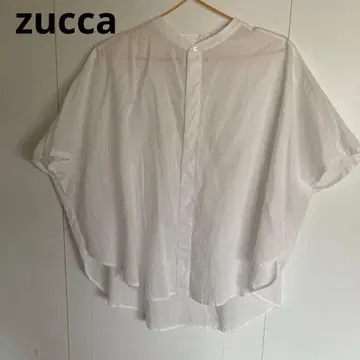 zucca 화이트 셔츠 돌먼 소매 주카