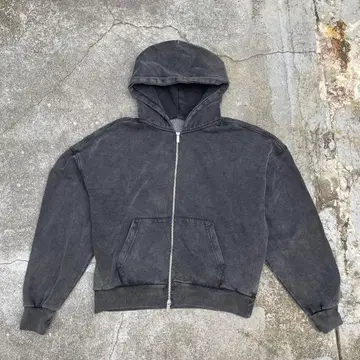 ZARA 크롭 더블 지퍼 후드티