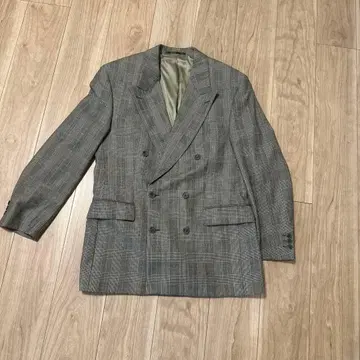 1970s 더블 브레스트 글렌체크 셋업 수트