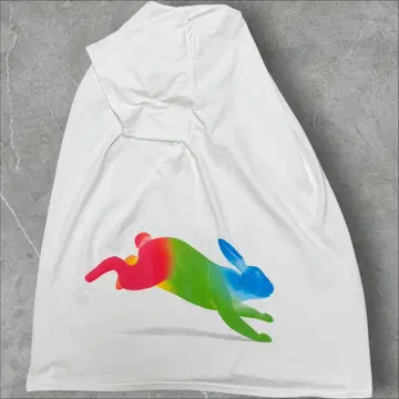 google 구글 기업 토끼 아트 프로모 티셔츠 XL 화이트