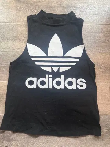 adidas Originals 트레포일 탱크탑 블랙