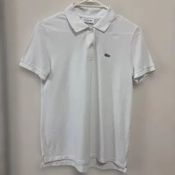 LACOSTE 라코스테 반팔 피케 셔츠 화이트 사이즈 34