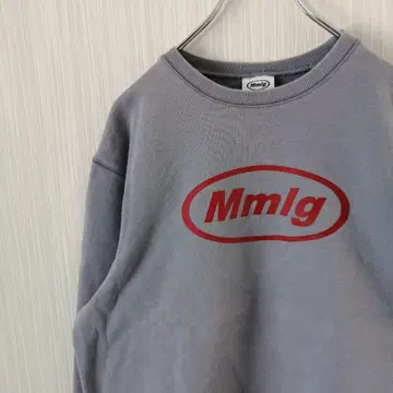 Mmlg 맨투맨 트레이닝복 로고 블루 계열