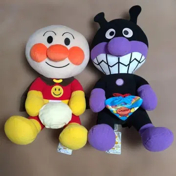 호빵맨 / 세균맨 봉제 인형 2체 세트
