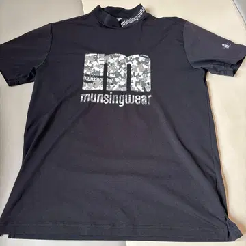 Munsingwear 모크넥 셔츠 블랙
