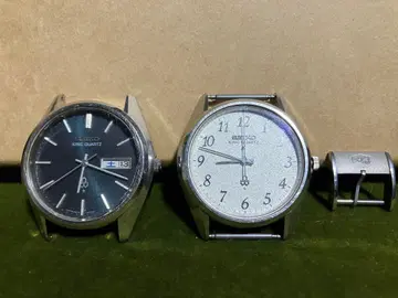 레어 SEIKO KING QUARTZ 빈티지 워치 하자품 2개 세트