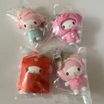 산리오 치비토모 마이멜로디 레인코트 숲의 친구들 반찬 화과자
