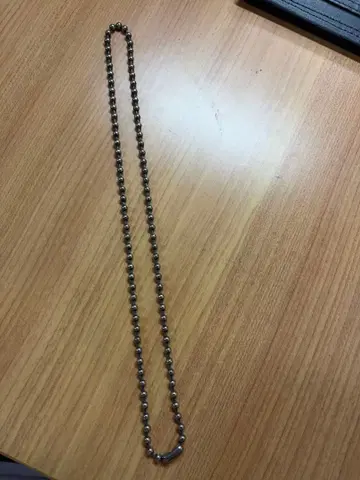 빌 월 레더 볼 체인 목걸이