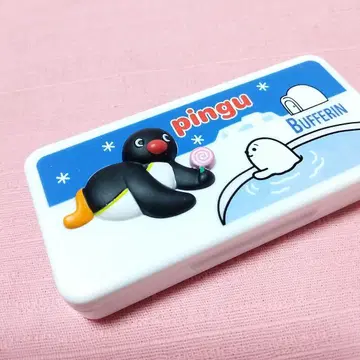 [미사용 새상품] 핑구 필통 Pingu 버파린 BUFFERIN 3