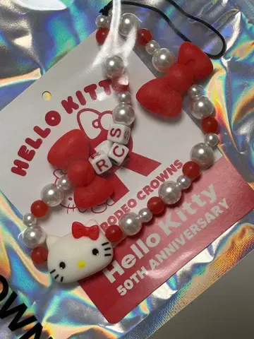 RODEO CROWNS Hello Kitty 50주년 스트랩 키티