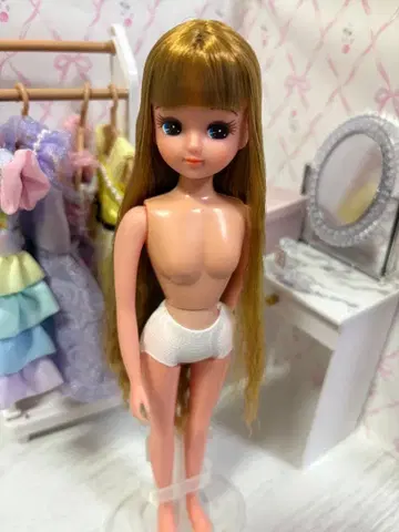 미사용 일본제 귀여운 머리 색깔 프렌드 리카짱 캐슬 코무기