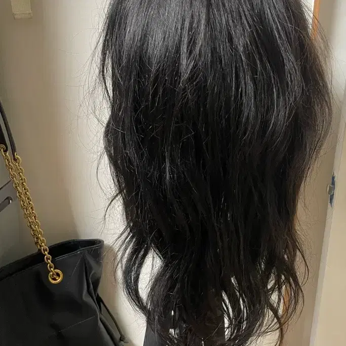 미디움길이 어깨선 레이어 항암 가발 인모