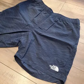 THE NORTH FACE 숏팬츠 블랙 산 패턴