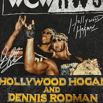 L Dennis Rodman 로드먼 티셔츠 WWE WCW NWO