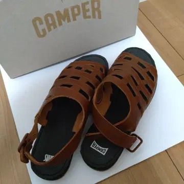 CAMPER 가죽 샌들 브라운 캠퍼 백 벨트 새상품급