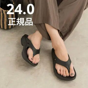 새상품 정품 OOFOS 24cm OOriginal 블랙 리커버리 샌들