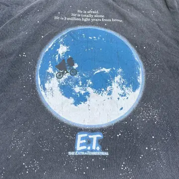 E.T. 콜라보 티셔츠 영화 이티 그래픽 무비티 L