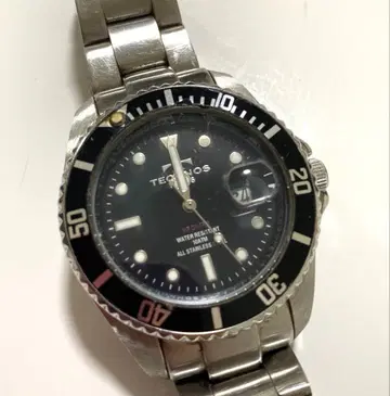 TECHNOS TAM629 테크노스 남성용 손목시계 정크제품 실버