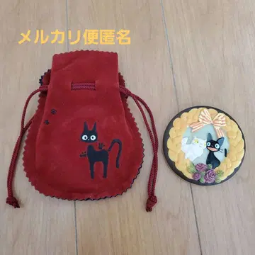 [레어] 마녀 배달부 키키 지지 컴팩트 거울 지브리 손거울
