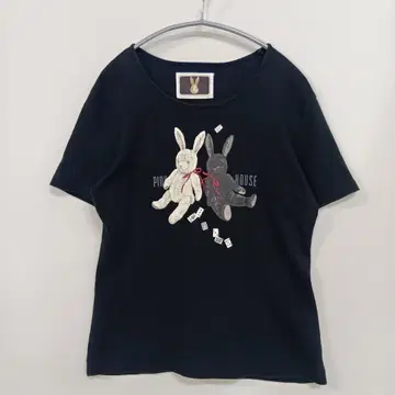 핑크하우스/빈티지/토끼 x 트럼프 카드 x 리본/일본제/SIZE L