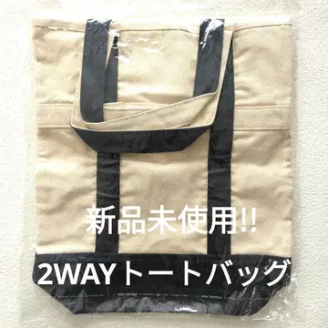 미사용 새상품 캔버스 코튼 2WAY 토트백