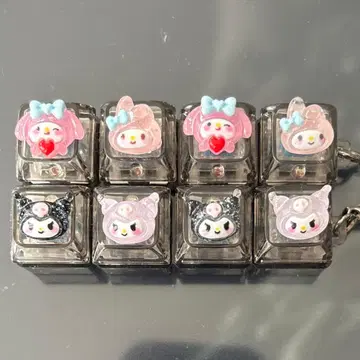 빛나는 키보드 클릭커 키링 산리오 마이멜로디 쿠로미