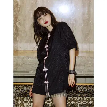 jouetie 차이나 블라우스 미사용 블랙
