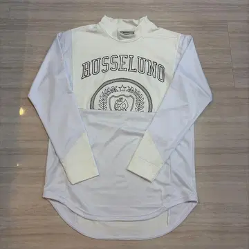 RUSSELUNO 모크넥 긴팔 셔츠 화이트 사이즈 6