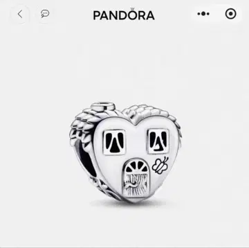PANDORA 하트 하우스 참 실버