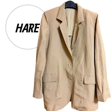 HARE 린넨 혼방 테일러드 자켓 베이지 38