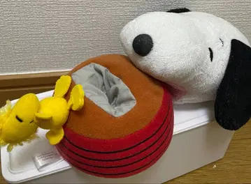 스누피 봉제 인형 잡화 정리함