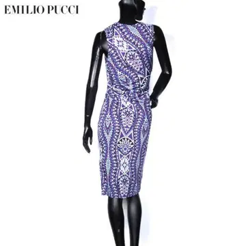 EMILIO PUCCI 슬리브리스 원피스 퍼플