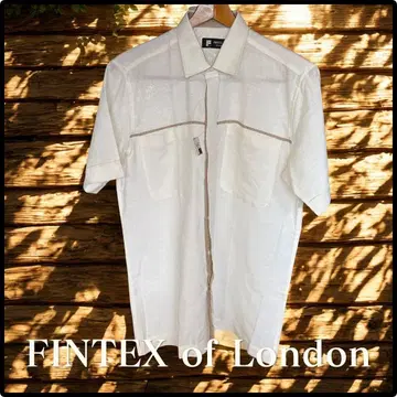 FINTEX of London 반팔 셔츠 아이보리 Italy제 사이즈 M