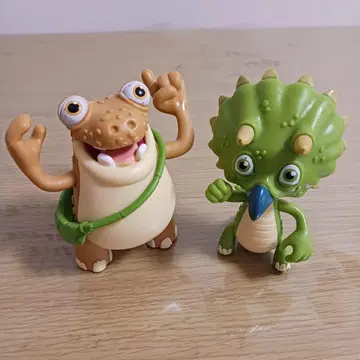 기가토자우르스 마즈 타이니 공룡 피규어 2체 세트