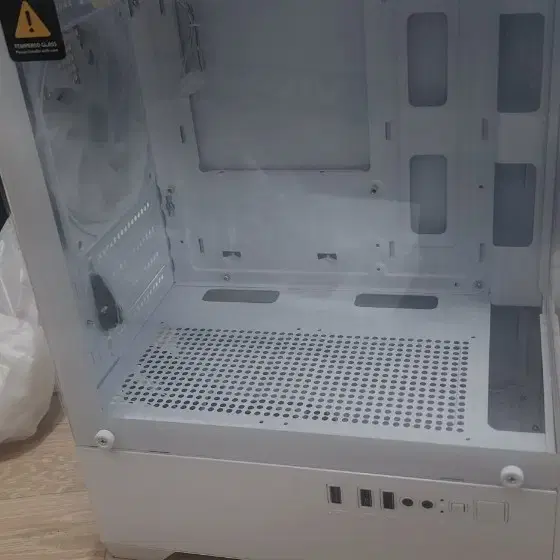 화이트 PC 케이스 새제품 + 파워 800w