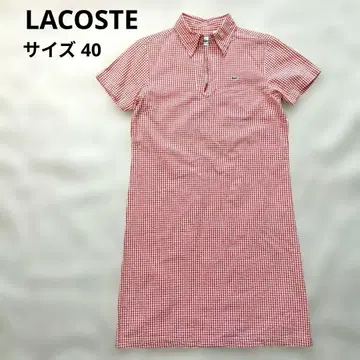 새상품급 LACOSTE 라코스테 시어서커 무릎 기장 원피스