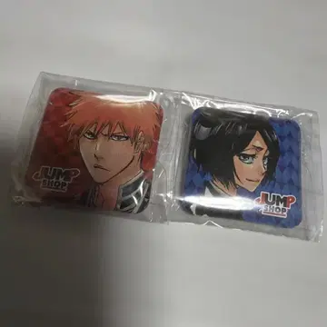 점프샵 캔뱃지 복권 BLEACH 쿠로사키 이치고 후목 루키아