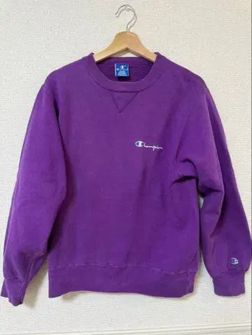 90s Champion 파랑 자수 택 USA제 Y2K 구제 의류
