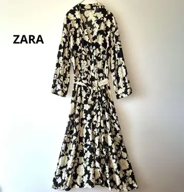 ZARA 페이즐리 플라워 보타니컬 롱 원피스 SIZE M
